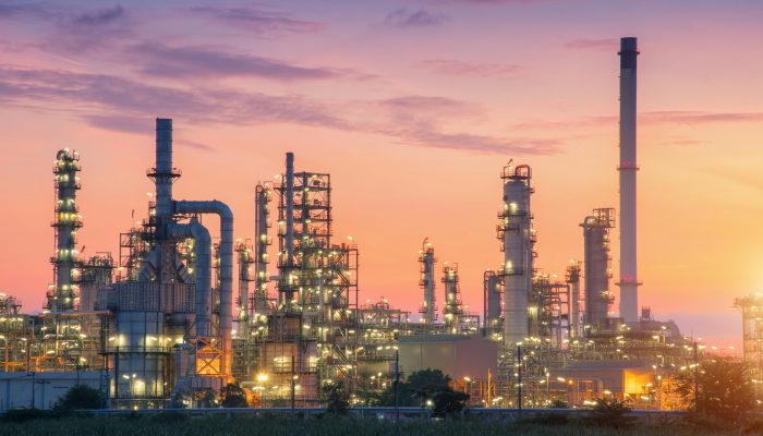 Industrial,View,Oil,Refinery,And,Oil,Tanks,Plant,During,At